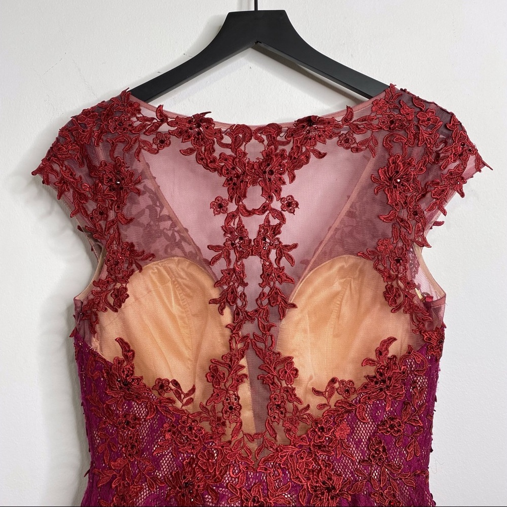 Envious Couture Prom by Karishma Beaded Lace Illusion Dress - Picture 10 of 15